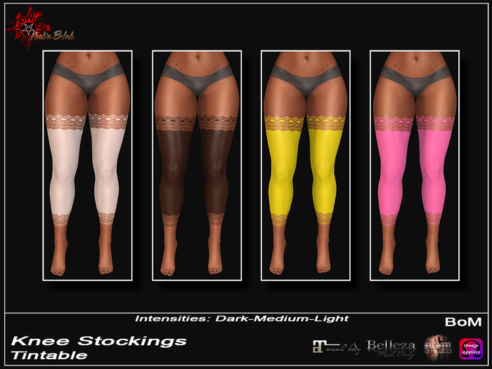 *NB* Knee Stockings Tintable Tattoo