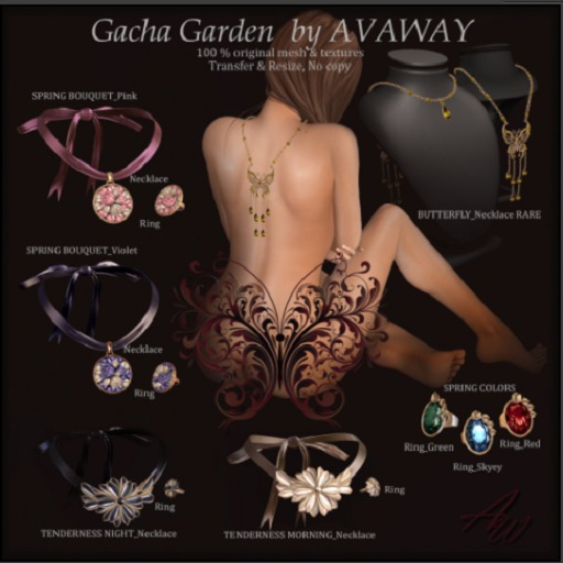 *AvaWay*_SPRING BOUQUET_Necklace_Violet