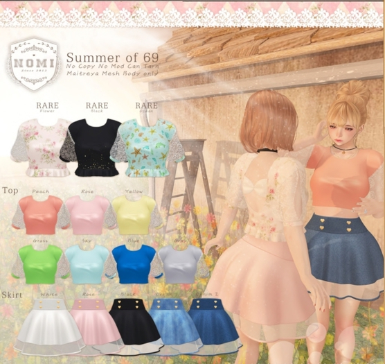 -Nomi-summer of 69 Top-Blue