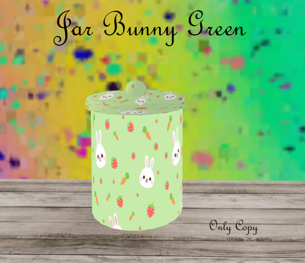 *CMSR* Jar (bunny Green)