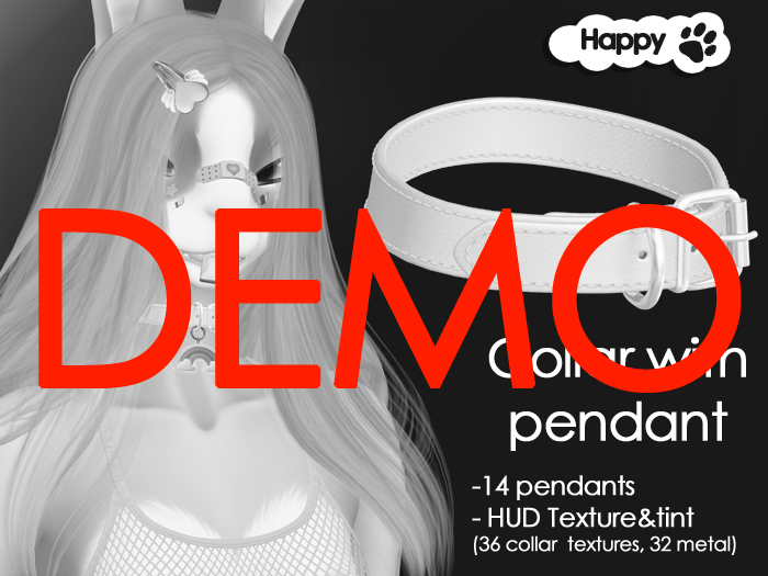 Happy Paw - Collar with pendant DEMO