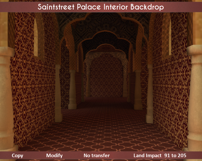 Saintstreet Palace Interior Backdrop (Wear me/Add Unpack)