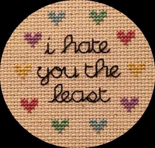 Hate The Least Needlework Texture