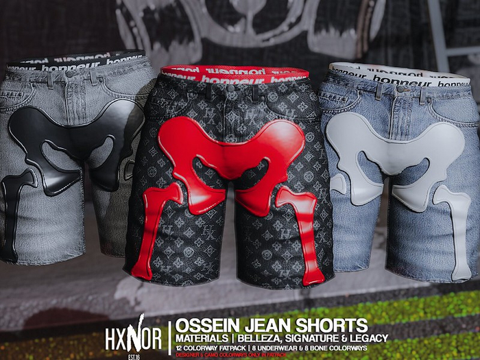 HX: Ossein Jean Shorts Fatpack "BOXED"