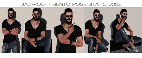 Second Life Marketplace - BADWOLF - BENTO STATIC POSE 002