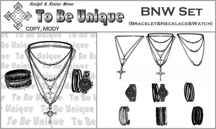 To Be Unique - BNW Set (Bracelet&Necklace&Watch) (BOX)