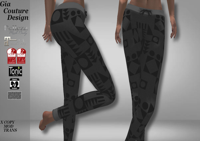 "GCD" Tommy Sweatpants Black