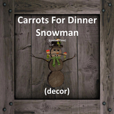 DFS Xmas Carrots For Dinner Snowman (Texture)