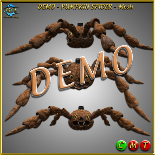 DEMO - PUMPKIN SPIDER - MESH