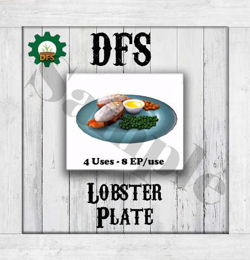 THF WHITE DFS Lobster Plate
