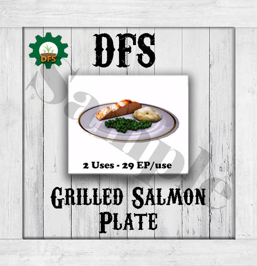 THF WHITE DFS Grilled Salmon Plate