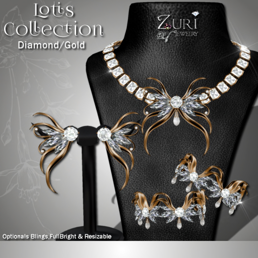Copy Zuri Rayna - Lotis Collection - Diamond/Gold