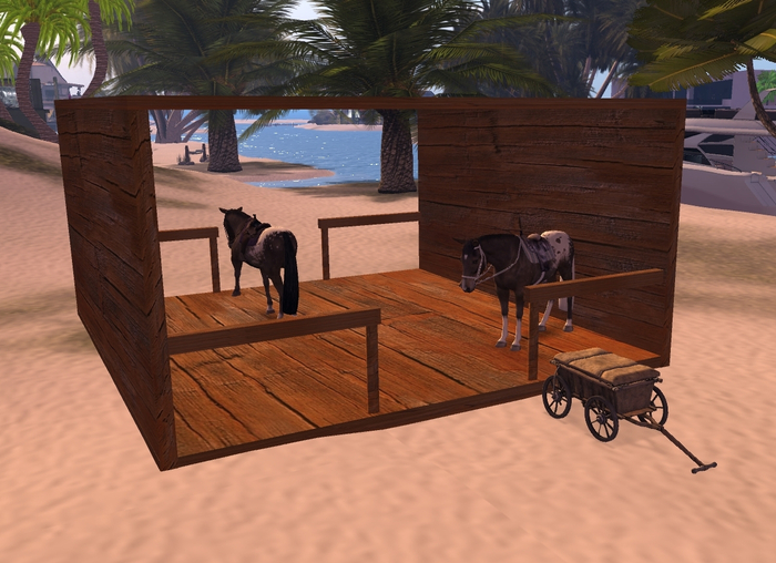 Rustic Horse Barn Stable - Cow Animal Farm