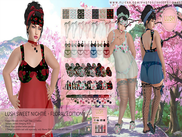 LUSH Sweet Nightie - Floral Theme Set [Add]