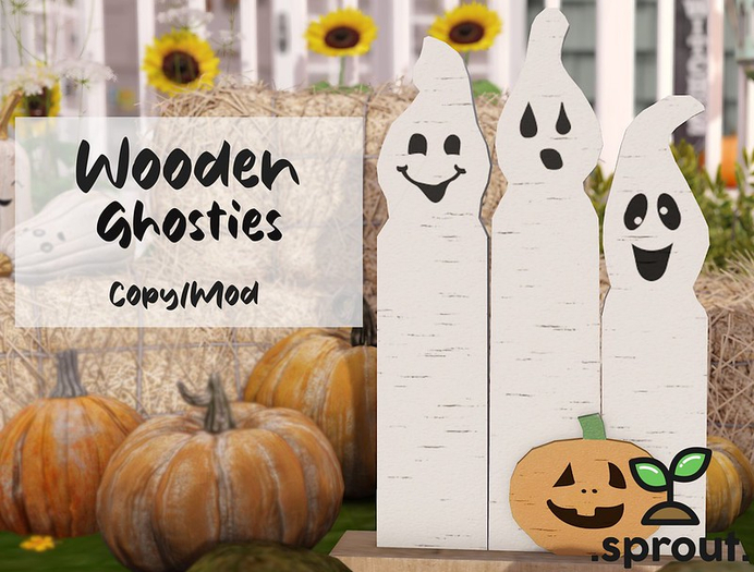 .sprout. wooden ghosties. (add me)