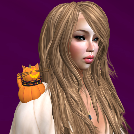 Pumpkin Kitty - shoulder pet