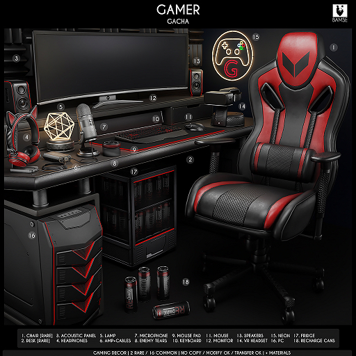 15. BAMSE : Gamer - Neon