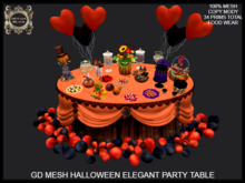 GD MESH HALLOWEEN ELEGANT PARTY TABLE