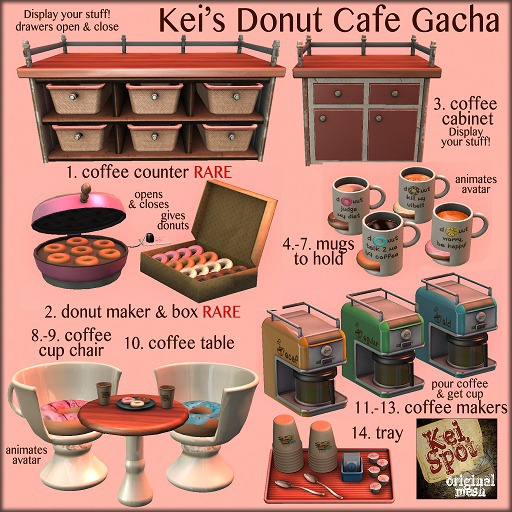 2. Kei's Donut Cafe Gacha (donut maker) RARE