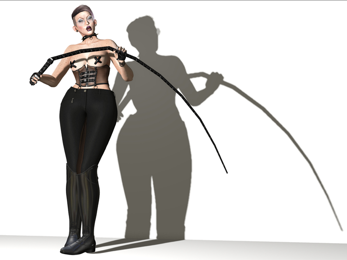 T.E. Pose Whip & Mistress