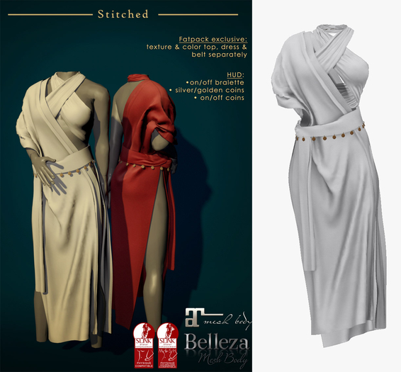 (Stitched) Hazel - White