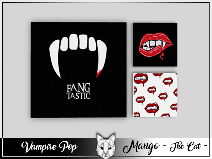 Vampire Pop Set - Canvas Wall Art