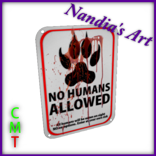 Second Life Marketplace - No human sign