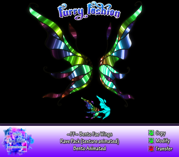 ~FF~ Bento Fae Wings Rave