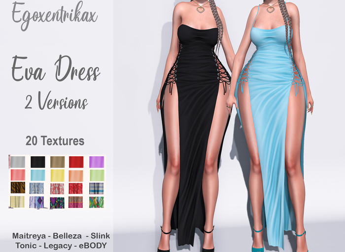 ::EGO - Eva Dress:: 2 Versions - 20 Textures