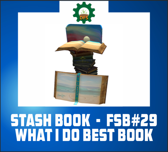 DFS FSB#29 STASH BOOK WHAT I DO BEST BOOK (texture)