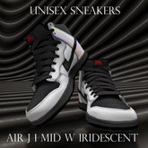 Air J 1 Mid W Iridescent Sneakers