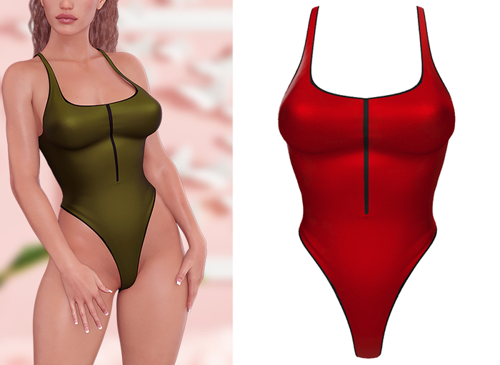 [H] Megan Bodysuit - Red