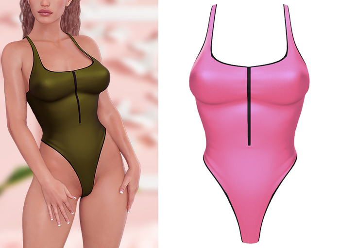 [H] Megan Bodysuit - Pink [ADD]