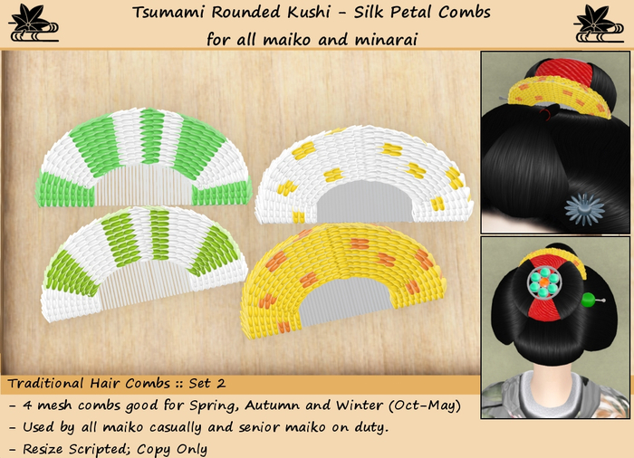 Zashiki-gi Box :: Tsumami Rounded Kushi Set 2