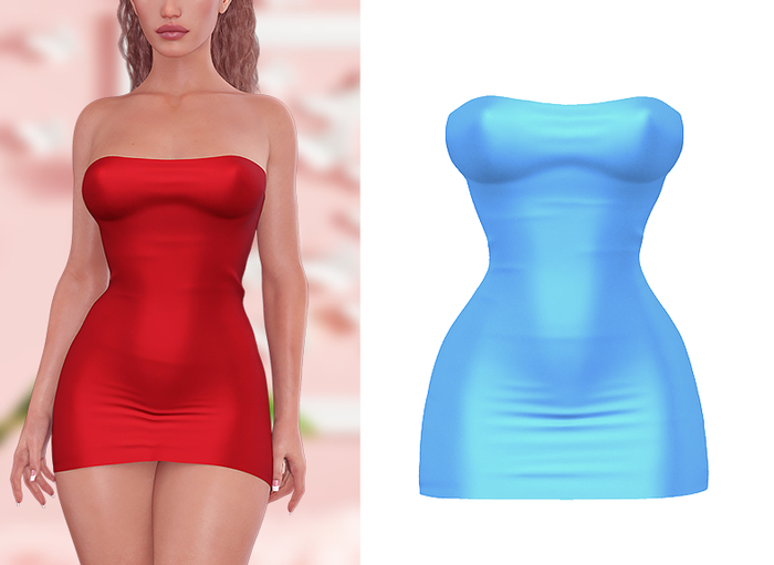 [H] Mini Dress - Baby Blue [ADD]
