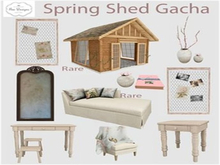 .:Bee designs:. Spring Shed Gacha  Pair of vases