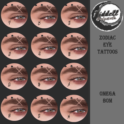 ::Riddell:: Zodiac Eye Tattoos (Wear To Unpack)