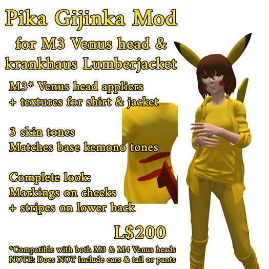 Pika Gijinka Mod