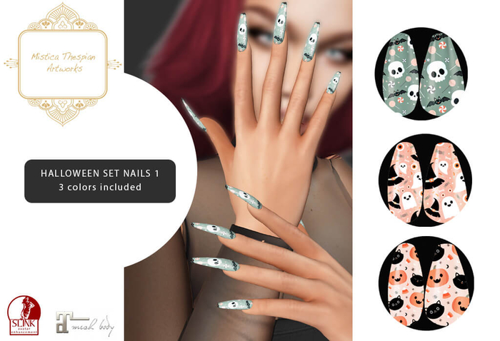 [Mistica Thespian Artworks] Halloween Nails Set 1 BOX