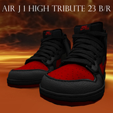 Air J 1 High Tribute 23 Black / Red