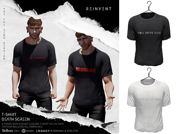 REINVENT I Death screen t-shirt I Diablo