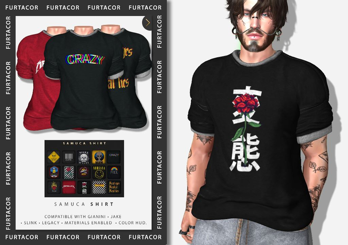 :::FurtaCor Male::Samuca Shirt