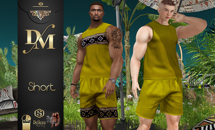 ~DM~ EWANDO Short Men's  YELLOW