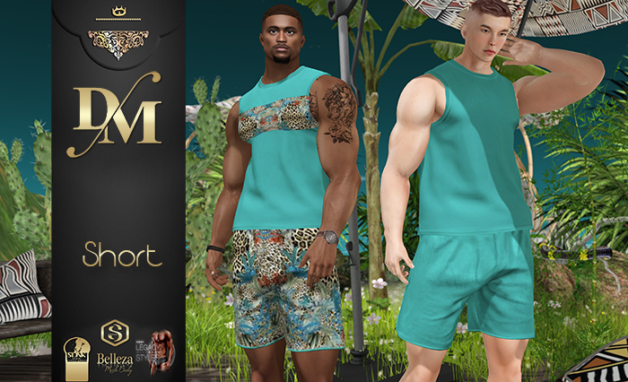 ~DM~ EWANDO Short Men's  LIGHT BLUE