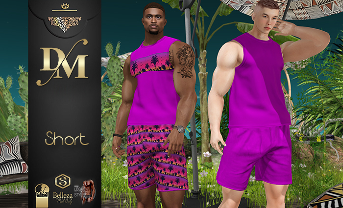 ~DM~ EWANDO Short Men's  FUCHSIA