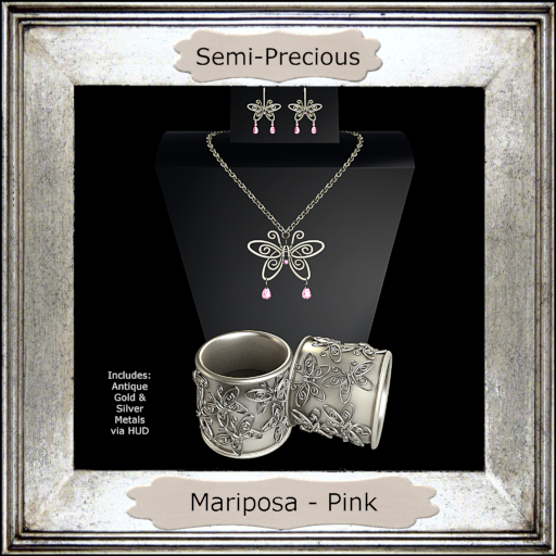Semi-Precious - Mariposa - Pink (ADD ME)