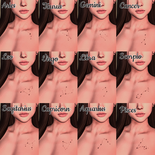 [GIFT] ANICE - Zodiac Sign Tattoo Set GIFT