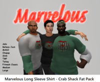 FREE! The Marvelous Long Sleeve Shirt - Crab Shack Fat Pack for men