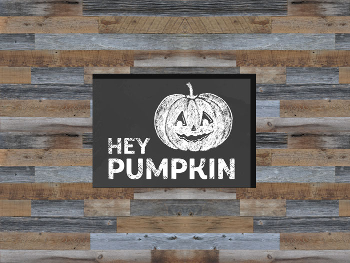 Hey Pumpkin Chalk Board Sign