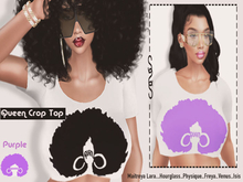 SS$ :: QUEEN PURPLE CROP TOP